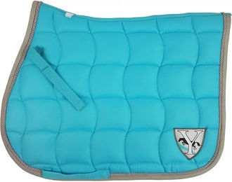 Produktbild von Dressur Schabracke ELONEO York Neo für Vollblut in Blau und Türkis aus Baumwolle