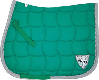 Produktbild von Dressur Schabracke ELONEO York Neo Grün Baumwolle Full