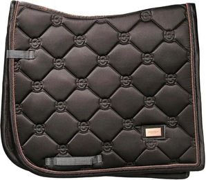 Produktbild von Dressur Schabracke Equestrian Stockholm für Vollblut in Beige Gold Schwarz