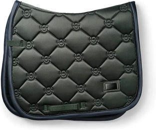 Produktbild von Dressur Schabracke Equestrian Stockholm für Warmblut in Grün Schwarz Silber