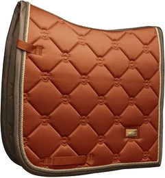 Produktbild von Dressur Schabracke Equestrian Stockholm für Warmblut in Orange Gold Beige