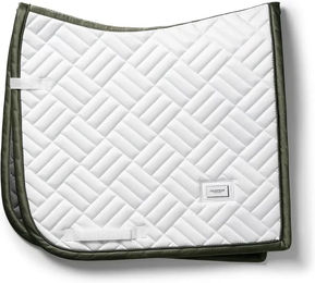 Produktbild von Dressur Schabracke Equestrian Stockholm Modern für Warmblut in Beige Gold Weiß