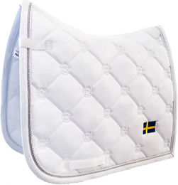 Produktbild von Dressur Schabracke Equestrian Stockholm Weiß mit Gold