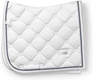 Produktbild von Dressur Schabracke Equestrian Stockholm Weiß Silber für Warmblut