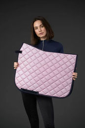 Produktbild von Dressur Schabracke HorseGuard Glitter aus Polyester in Silber und Rosa