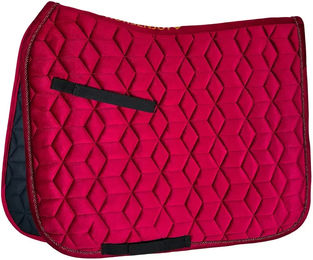 Produktbild von Dressur Schabracke Horsenjoy Velvet Rot für Vollblut aus Polyester