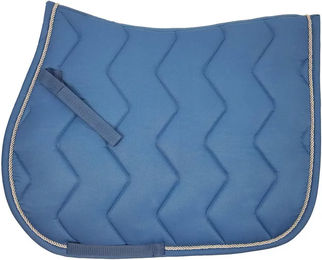 Produktbild von Dressur Schabracke Lona York Luna Blau aus Baumwolle für Vollblut