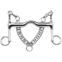 Produktbild von Dressurkandare Busse aus massivem Edelstahl 13,5cm breit 19mm stark