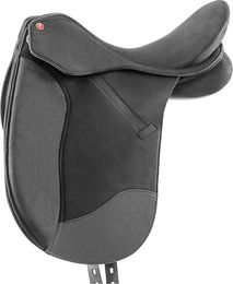 Dressursattel Livorno Pro-Light aus Kunstleder in Schwarz 17,5 Zoll – Bild 1 von 1