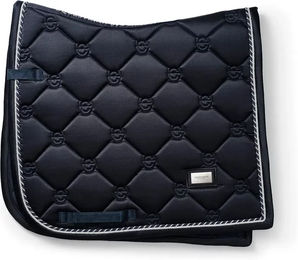 Dressurschabracke Equestrian Stockholm für Vollblut in Blau Silber oder Schwarz aus Polyester – Bild 1 von 3