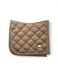 Dressurschabracke Equestrian Stockholm für Warmblut in Beige mit Gold in Polyester – Bild 1 von 3