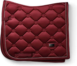 Dressurschabracke Equestrian Stockholm Rot Silber Polyester – Bild 1 von 3
