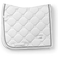 Produktbild von Dressurschabracke Equestrian Stockholm Weiß mit Gold für Warmblut aus Polyester