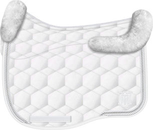Dressurschabracke Eurofit Weiß Crystal Turnierschabracke Größe L – Bild 1 von 1