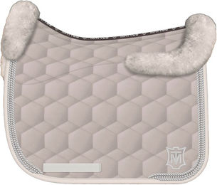 Dressurschabracke Konfiguration Steppstoff Glänzend Beige Größe M – Bild 1 von 1