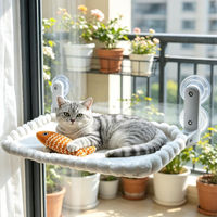 Produktbild von Dripio Faltbares Katzenfensterbett 60 cm waschbar für Katzen bis 18 kg