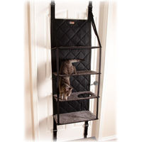 Produktbild von Dripio Hängender Katzenbaum mit 4 Ebenen in Grau 30 x 65 x 65 cm