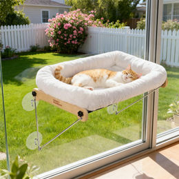 Dripio Katzen-Fensterliegeplatz mit Kissen 54x32 cm für bis zu 20 kg mit 4 Saugnäpfen – Bild 1 von 1