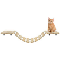 Produktbild von Dripio Katzen-Hängebrücke aus Massivholz mit 8 Stufen und 1,89 m Seil