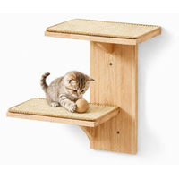 Produktbild von Dripio Katzen-Kletterwand aus Gummibaumholz mit Sisalmatte