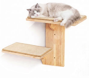 Dripio Katzen-Kletterwand aus Massivholz mit 2 Plattformen und Sisal 40,6 cm – Bild 1 von 1