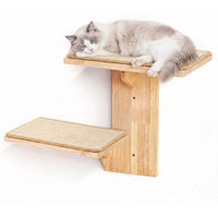 Produktbild von Dripio Katzen-Kletterwand aus Massivholz mit 2 Plattformen und Sisal 40,6 cm
