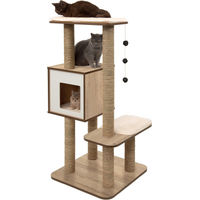 Produktbild von Dripio Katzenbaum aus Eiche mit hoher Basis 56x56x81,5 cm