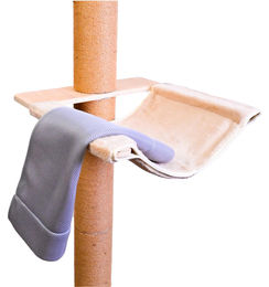 Dripio Katzenbaum-Hängematte 2-in-1 mit 15 mm Holzplattform – Bild 1 von 1