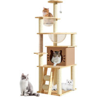 Produktbild von Dripio Katzenbaum Kaktus 140 cm mit 5 Kratzbäumen, 3 Sitzstangen und Höhle