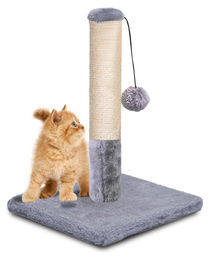 Dripio Katzenbaum Kratzbaum mehrstufig mit Leiter Hellgrau 28x28x37 cm – Bild 1 von 1
