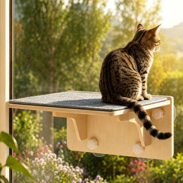 Dripio Katzenfensterplatz 2-in-1 für Wand und Glas mit Filzunterlage bis 16 kg – Bild 1 von 1