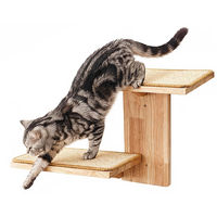 Produktbild von Dripio Katzenkletterwand mit Kratzmatte aus Agavenmatte und Hängematte, 2 Stufen