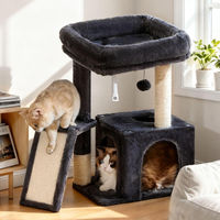 Produktbild von Dripio Katzenkratzbaum mit Plattform aus Sisal für Wohnungskatzen 64 cm