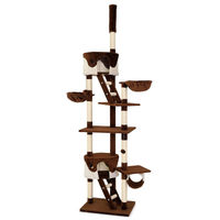 Produktbild von Dripio Katzenkratzbaum XXL aus Sisal und Plüsch in Braun/Beige mit 230-250 cm Höhe