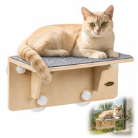 Produktbild von Dripio Katzenliegeplatz 2-in-1 für Wand und Glas mit Filzunterlage bis 18 kg