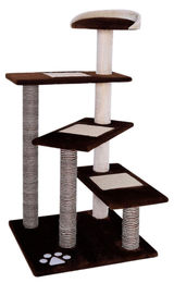 Dripio Kratzbaum 100 cm in Braun und Beige mit Sisal und Plüsch – Bild 1 von 1