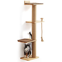 Produktbild von Dripio Kratzbaum aus Gummiholz mit Katzenbett für große Katzen 127 cm