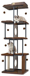 Dripio Kratzbaum aus Holz in Braun für große Katzen 168 cm – Bild 1 von 1