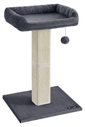 Dripio Kratzbaum aus Sisal und Plüsch in Taubengrau mit 45x40 cm Plattform – Bild 1 von 1