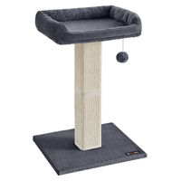 Produktbild von Dripio Kratzbaum aus Sisal und Plüsch in Taubengrau mit 45x40 cm Plattform