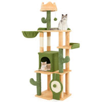 Produktbild von Dripio Kratzbaum Cactus 160 cm für Katzen mit Höhle aus Sisal in Grün/Orange