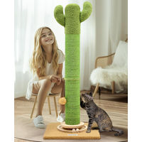 Produktbild von Dripio Kratzbaum Cactus Grün XXL 94 cm aus Sisal mit Spielzeug