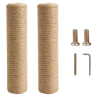 Produktbild von Dripio Kratzbaum-Ersatzstamm 2er-Set aus Sisal mit M8 Gewinde Durchmesser 9 cm und 60 cm Länge