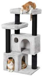 Dripio Kratzbaum für große Katzen in Grau 111 cm stabil – Bild 1 von 1