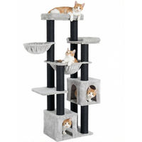 Produktbild von Dripio Kratzbaum für große Katzen mit 7 Ebenen und 13 Stämmen 164 cm