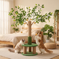 Produktbild von Dripio Kratzbaum für Katzen 133 cm mit Sisal Spielbällen und Bürste