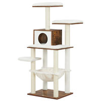 Produktbild von Dripio Kratzbaum für Katzen 138 cm mit Sisal, Höhle und Hängematte