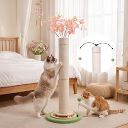 Dripio Kratzbaum für Katzen 2-in-1 mit Kratzsäule und Spielbällen 110 cm – Bild 1 von 1