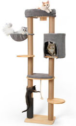 Dripio Kratzbaum für Katzen aus Massivholz zur Wandmontage 188 cm – Bild 1 von 1