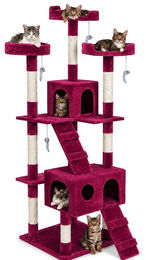 Dripio Kratzbaum für Katzen aus Sisal in Bordeaux 170 cm – Bild 1 von 1